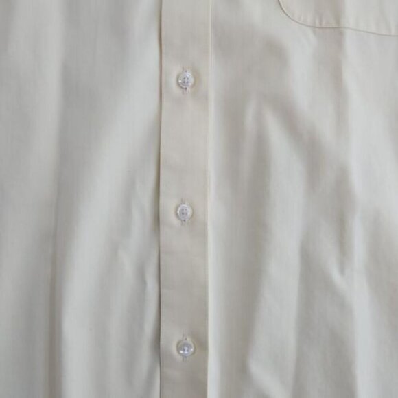 Roberto Villini Button-Up Shirt Men's 16 32-33 Yellow Long Sleeve Non-Iron - Picture 12 of 15